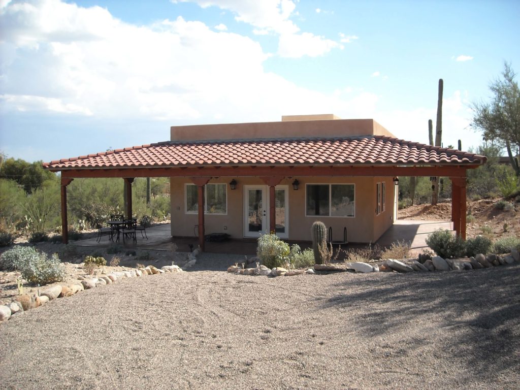 guest house constructed in Tucson