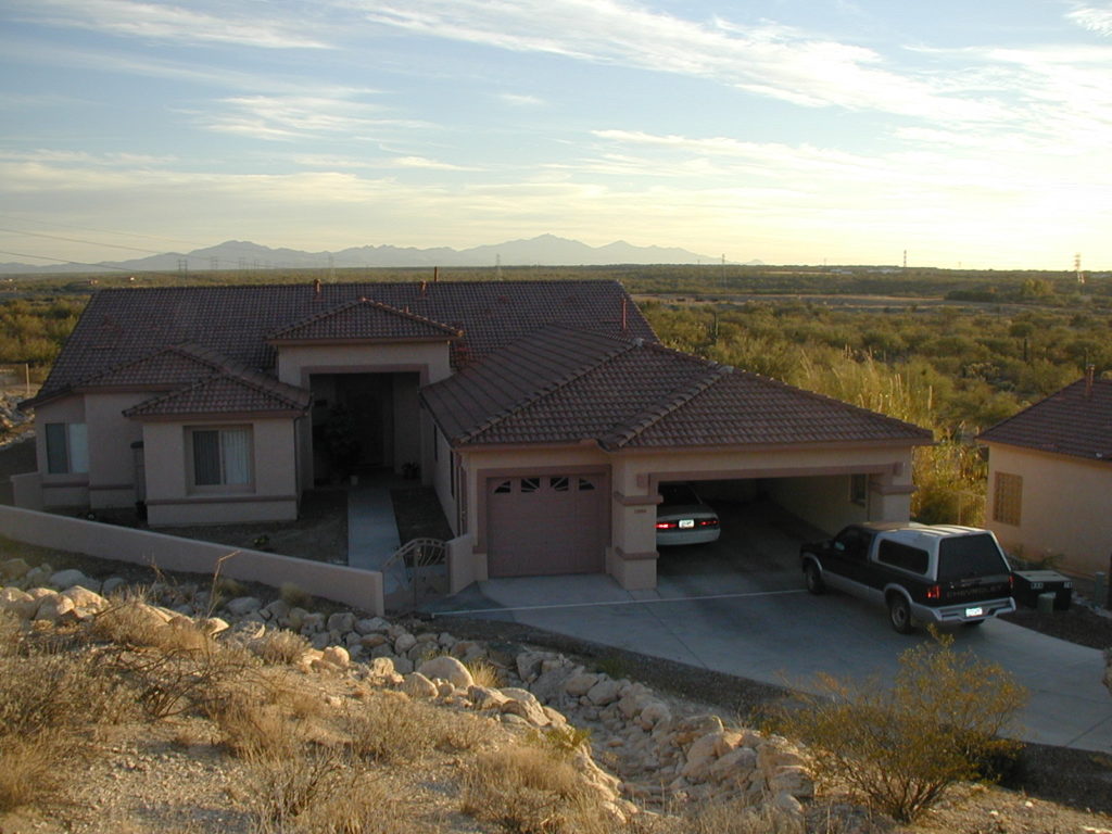 home in Tucson with new shingled roof
